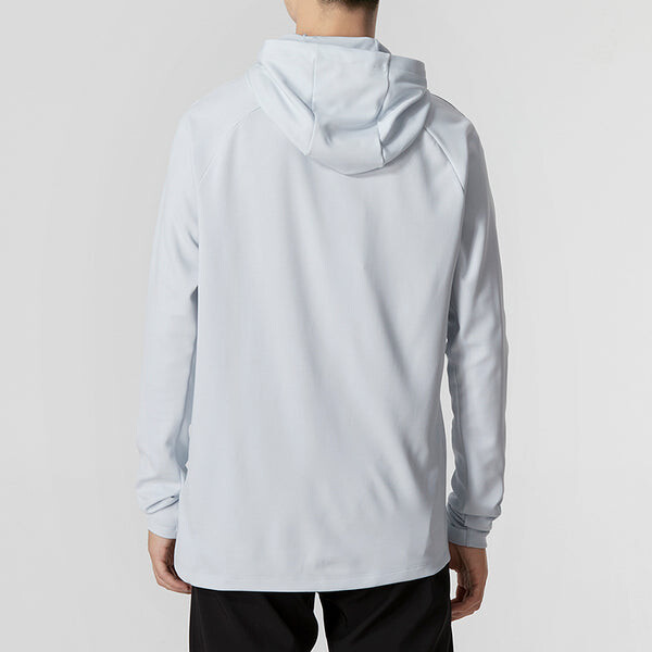 Толстовка Men's Nike Solid Color Logo Loose Hooded Long Sleeves Gray, серый — фото 4