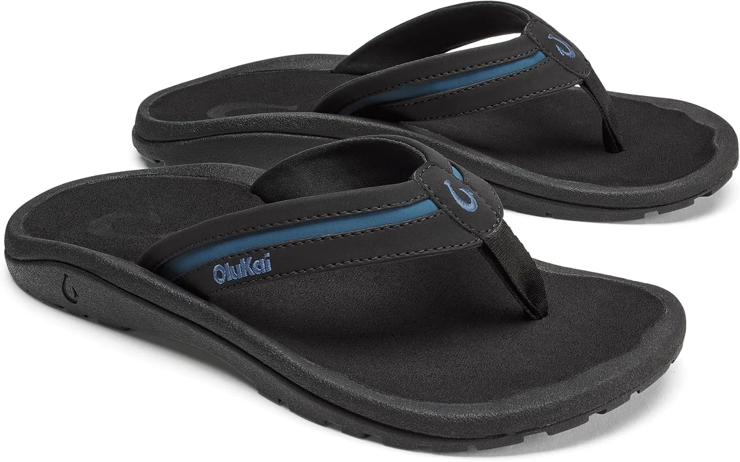 Сандалии мужские водонепроницаемые, с поддержкой стопы, OLUKAI, Black/Slate Blue — фото 3