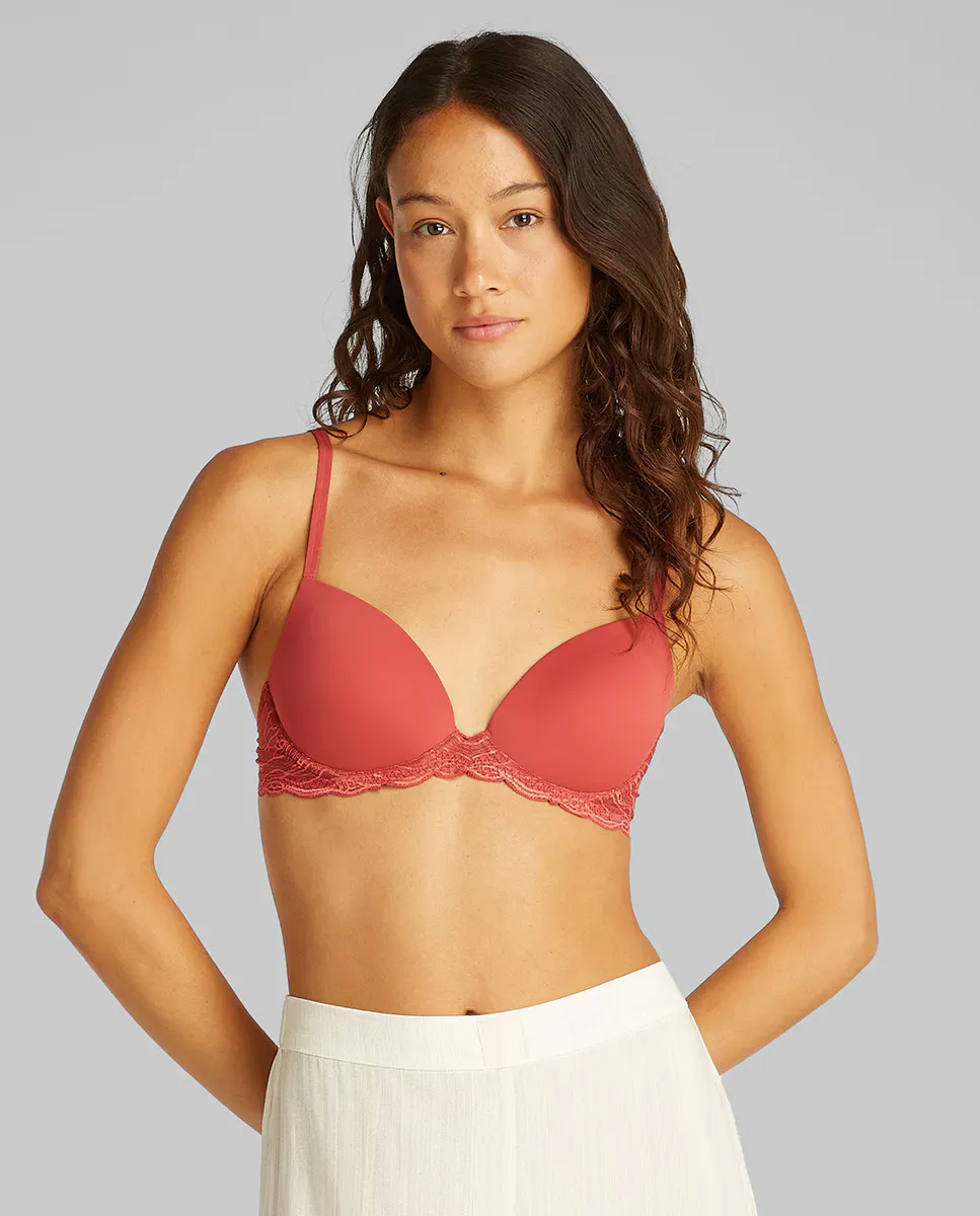 

Бюстгальтер с поролоном SENSUAL STRETCH LACE Calvin Klein, цвет Teja