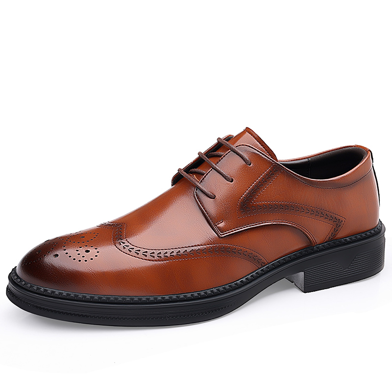 

POPULAR ROUSE PR Коричневые мужские туфли, цвет Brown
