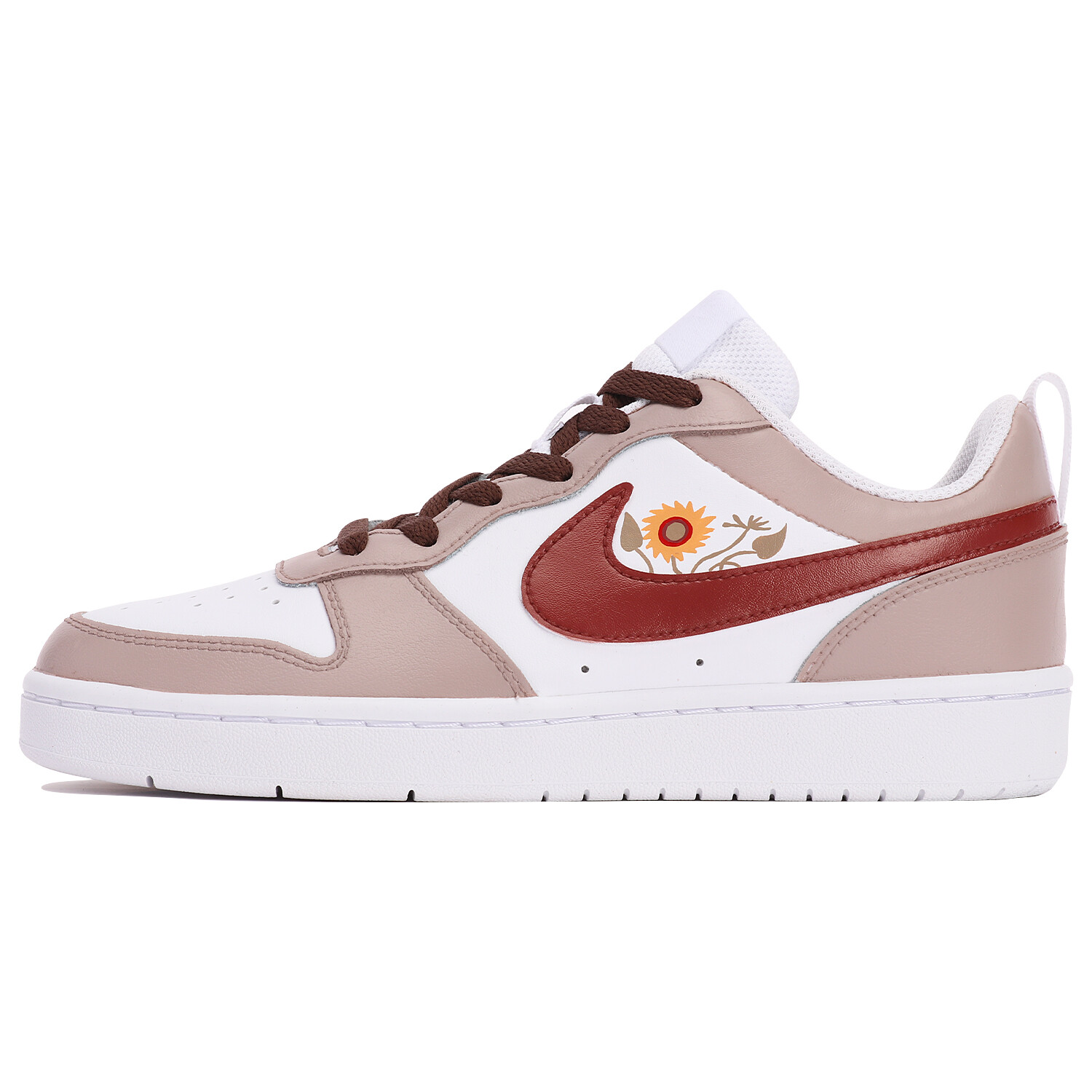 

Женские кроссовки для скейтбординга Nike Court Borough Low, Brown/White