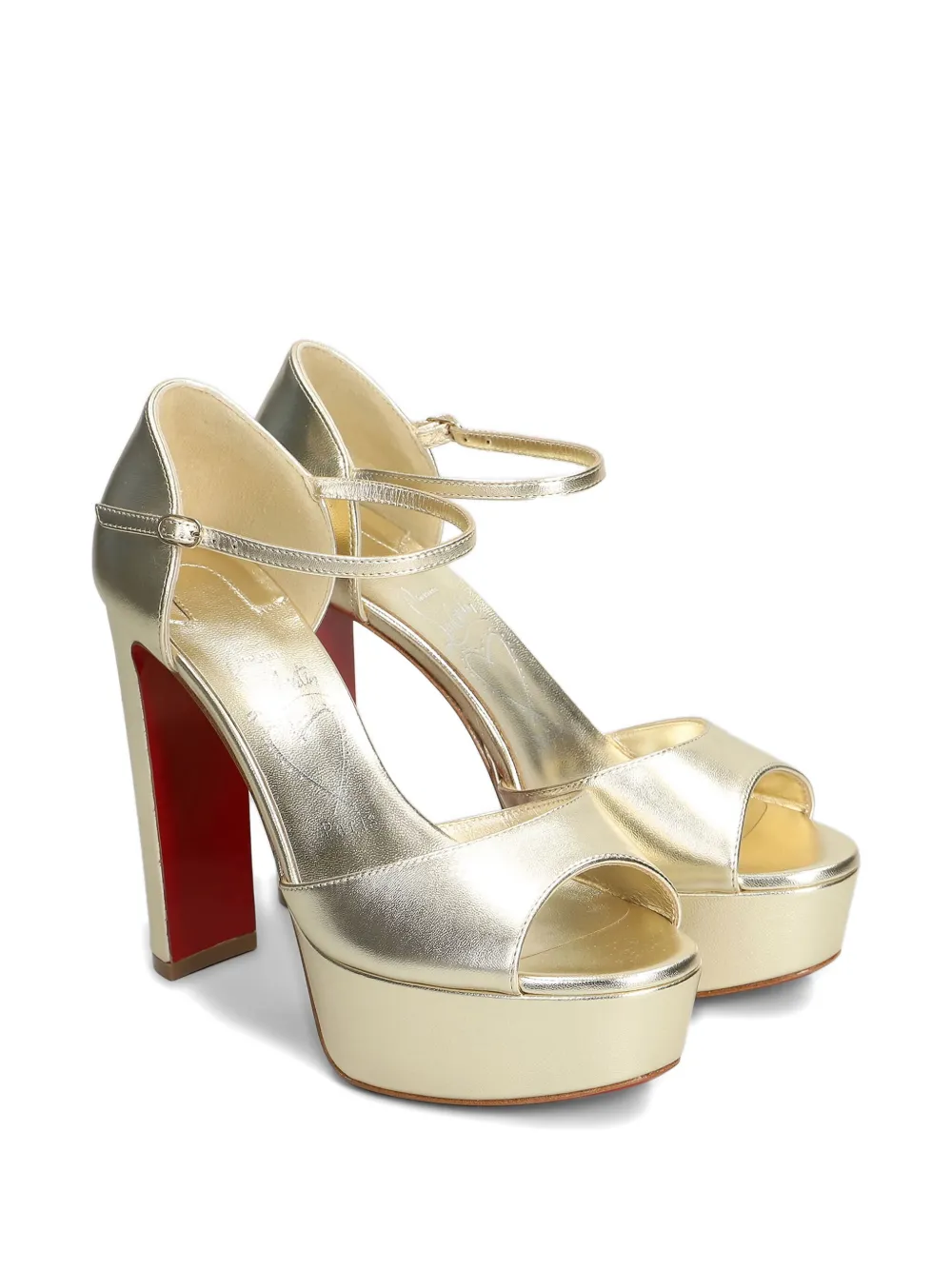 Туфли Sandaloo 130 Christian Louboutin, золотой — фото 2
