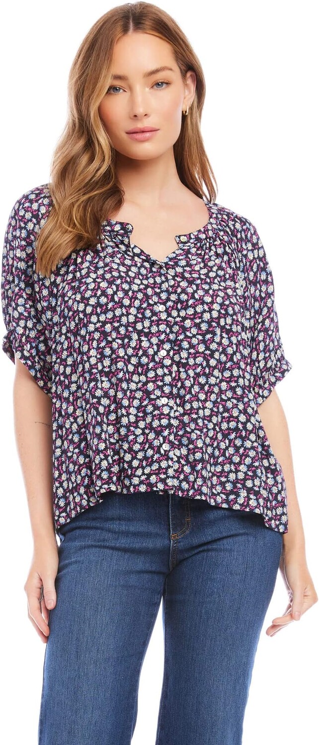 

Топ Karen Kane Short Sleeve Peasant Top, цвет Daisy