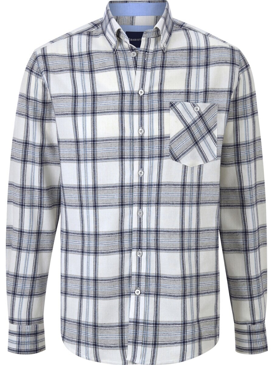 

Клетчатая рубашка BABISTA Regular fit Button Up Shirt, синий