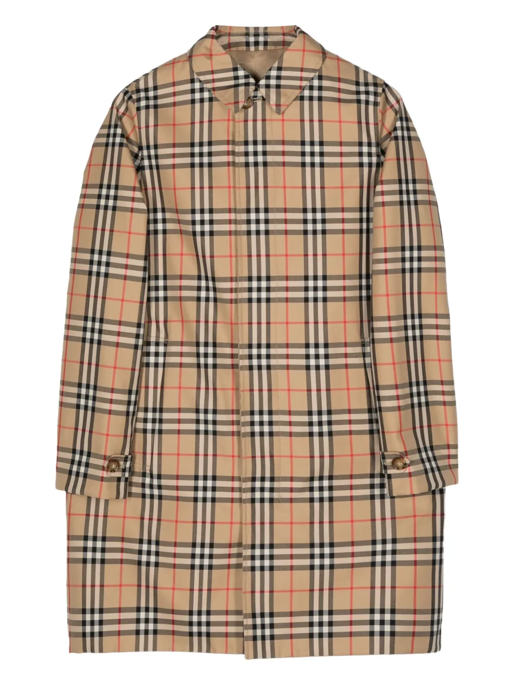 

Плащ из габардина с двусторонним дизайном Burberry Kids, коричневый