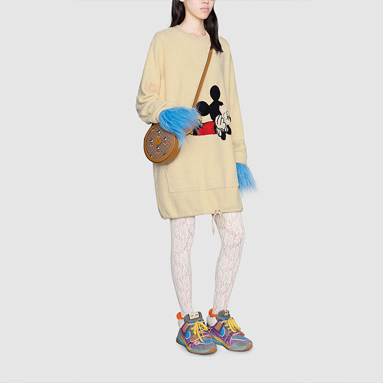 Платье (WMNS) Gucci x Disney Cotton Crew Neck Dress 'Beige' — фото 4