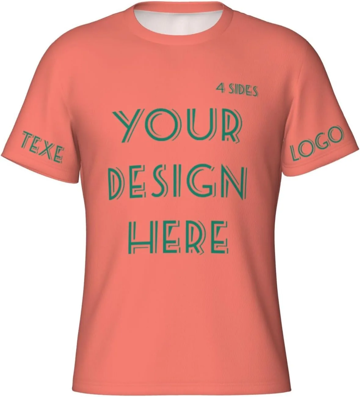 

Футболка Custom с принтом на 4 сторонах