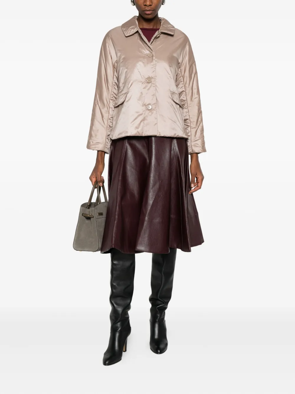 Стеганая утепленная куртка Max Mara, нейтральный — фото 2