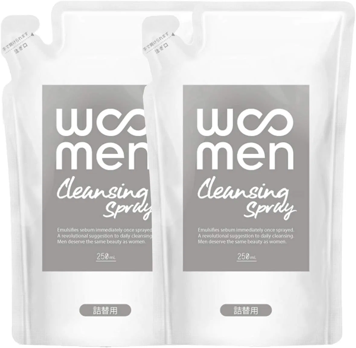 Очищающий спрей для лица Woomen, набор 2 шт по 250 мл, без отдушки
