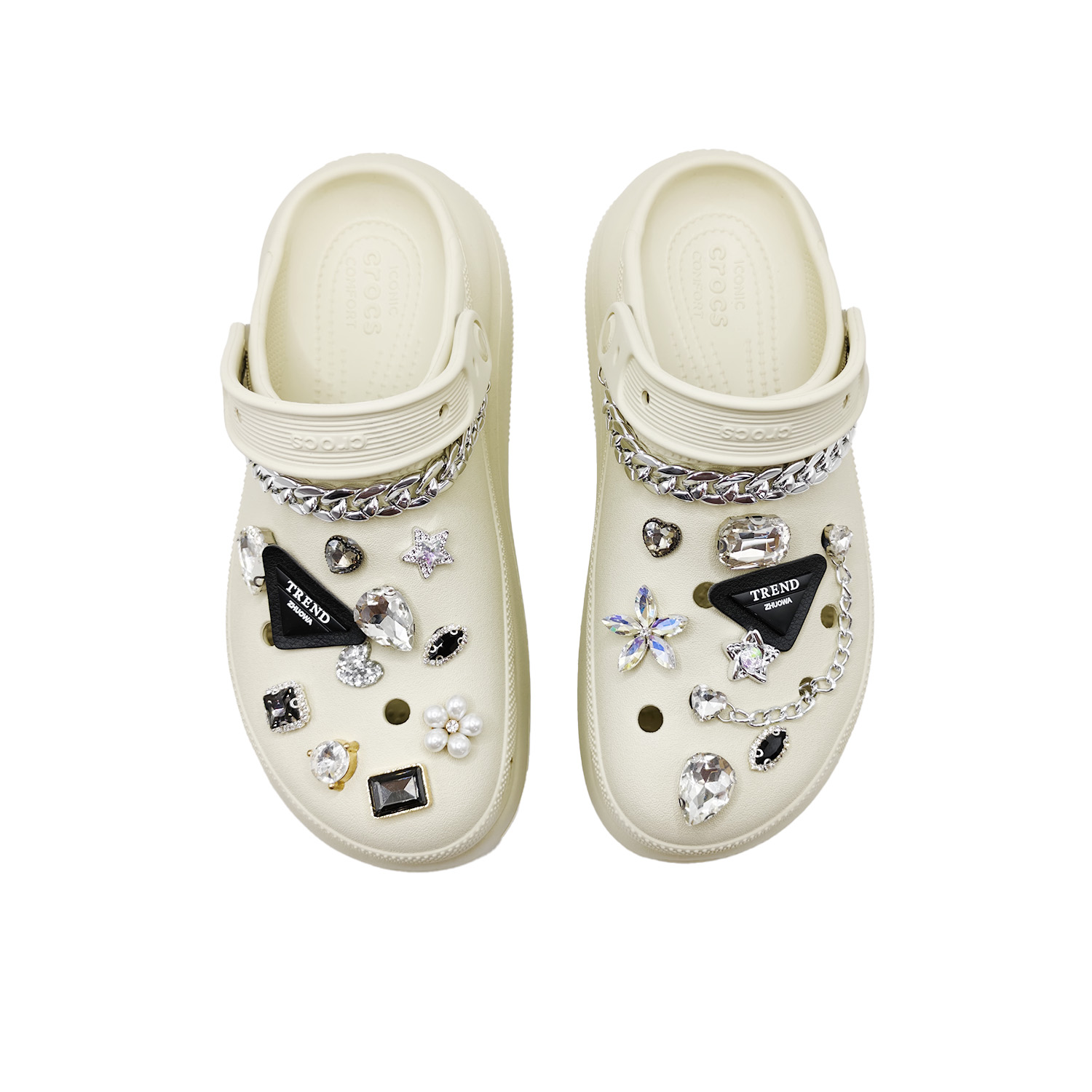 Crocs Кроссовки Crush Clog для женщин в цвете костяной белый, цвет Bone White — фото 4