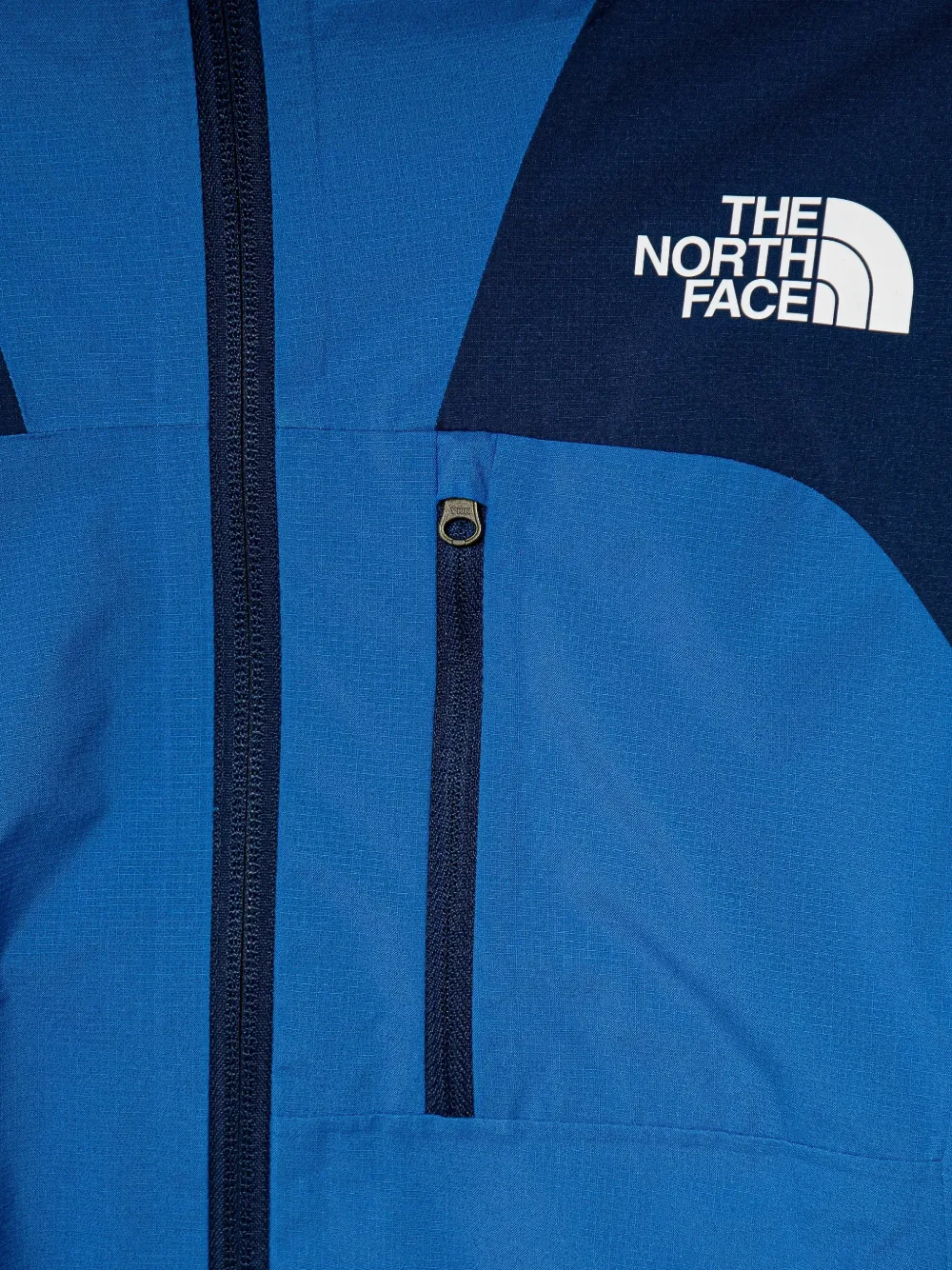 Куртка с капюшоном и цветными вставками The North Face Kids, синий — фото 3