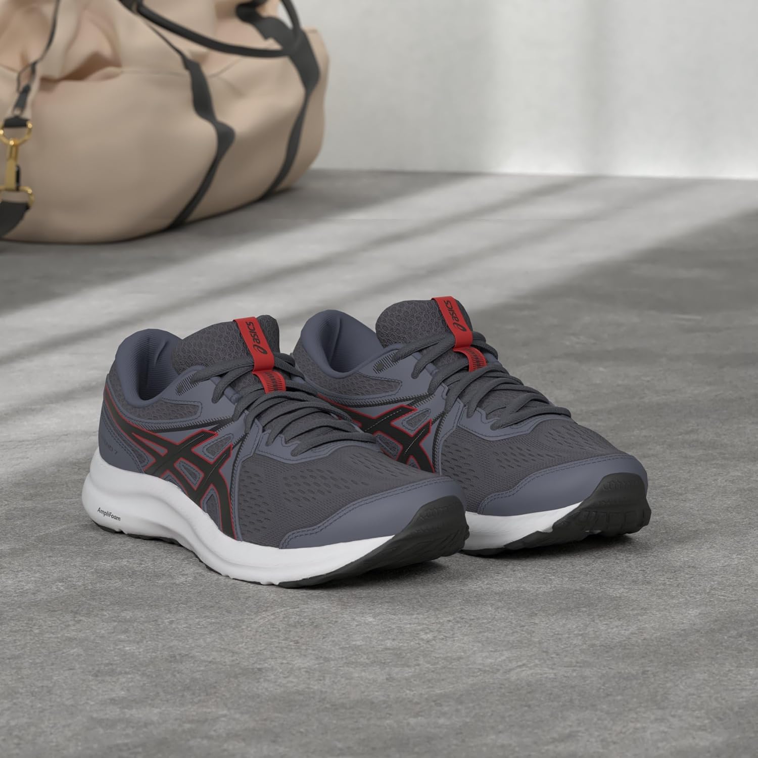 Мужские кроссовки для бега ASICS Gel-Contend 7, красный/серый — фото 2