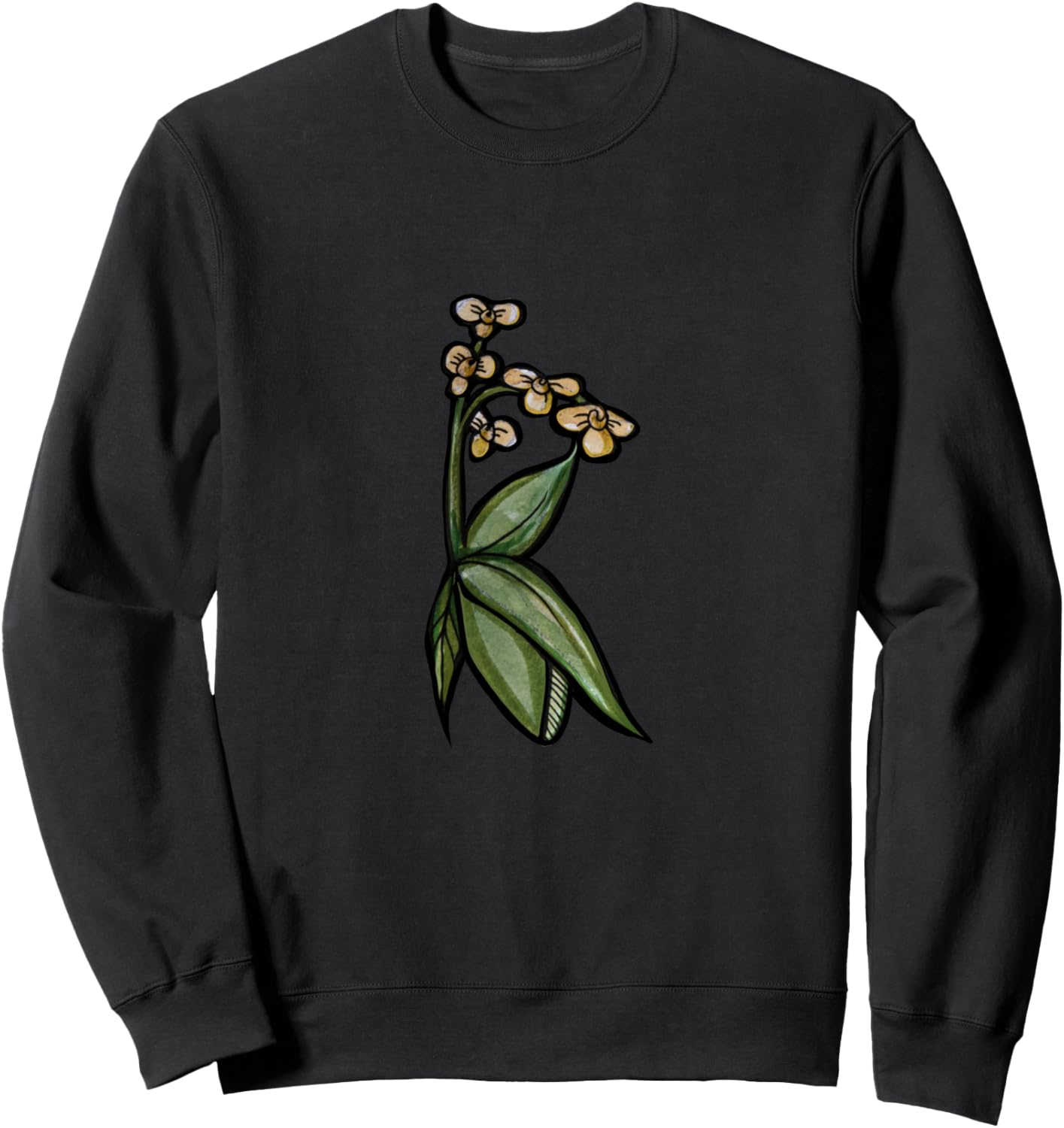 

Винтажная толстовка с орхидеей Orchid Snugg, черный