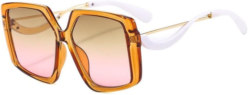 

Солнцезащитные очки неправильной формы для женщин, с металлическими шарнирами, в стиле ретро, ​​женские солнцезащитные очки с защитой от УФ-излучения UV400 для мужчин LANGSER, Tea