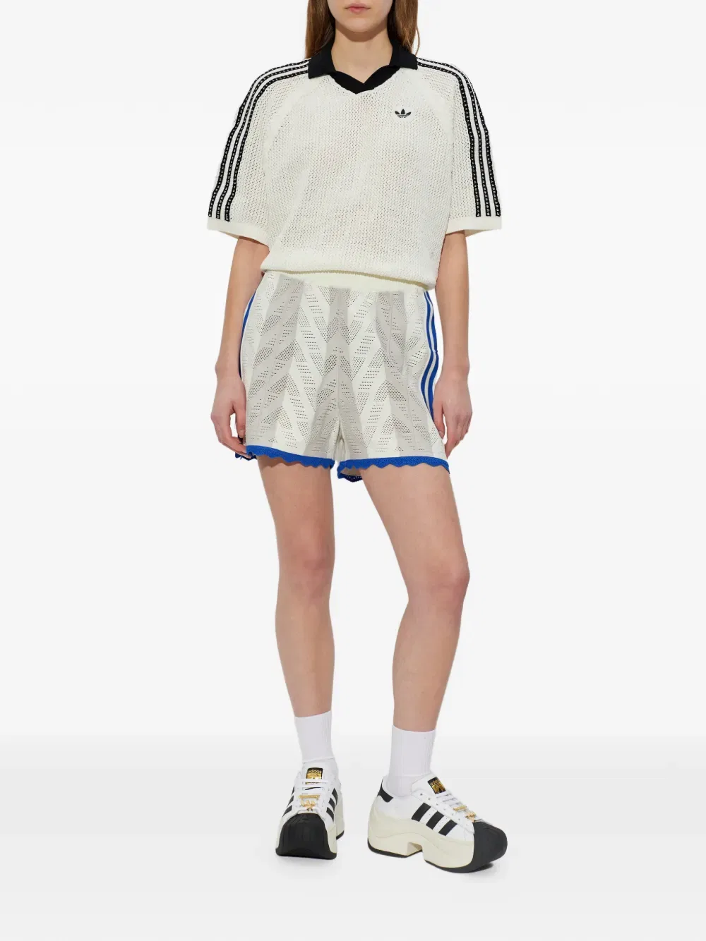 Мини-шорты «Жар-птица» Adidas, белый — фото 2