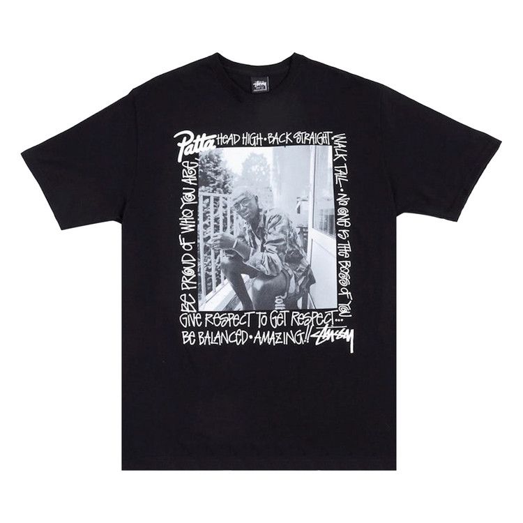 

Футболка Stussy x Patta Respect Tee, Black