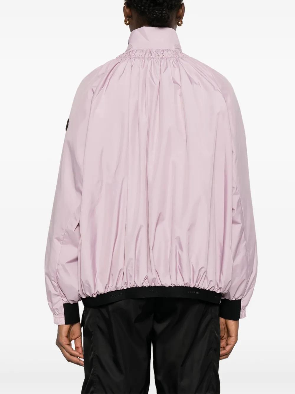 Куртка с объемными рукавами и кулиской MONCLER, розовый — фото 4