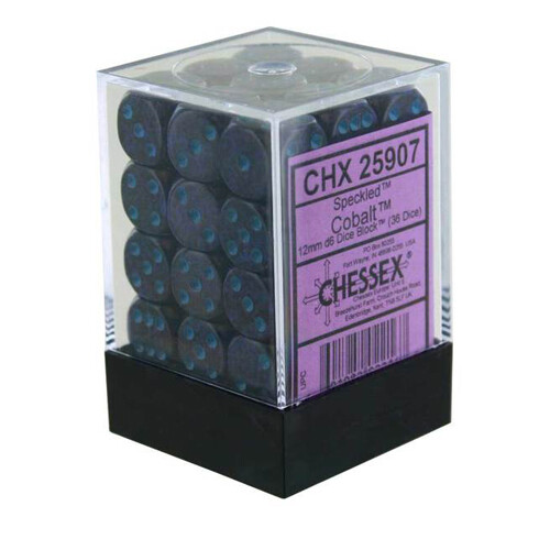 

Игровые кубики Speckled D6 Set Of 36 : Cobalt Chessex Dice