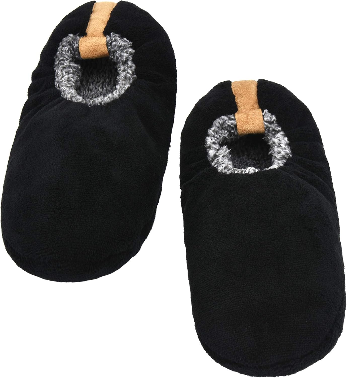 

Мужские носки-тапочки Panda Bros, низкие, супер мягкие и теплые, для дома с противоскользящей подошвой, черный