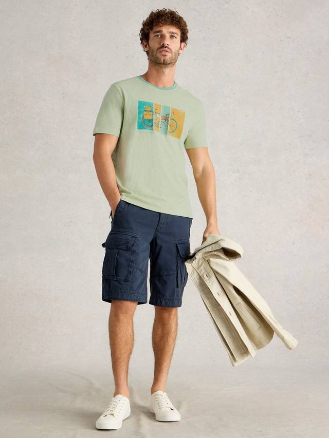 

Abersoch хлопковая футболка Regular Fit с коротким рукавом и принтом White Stuff, Green/Multi