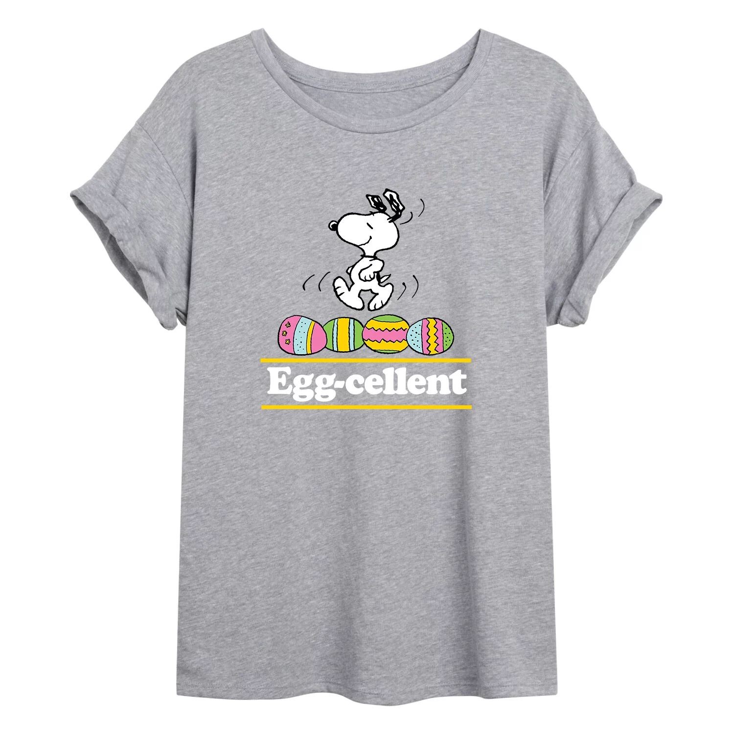 

Струящаяся футболка Juniors' Peanuts Pastel Eggs Licensed Character