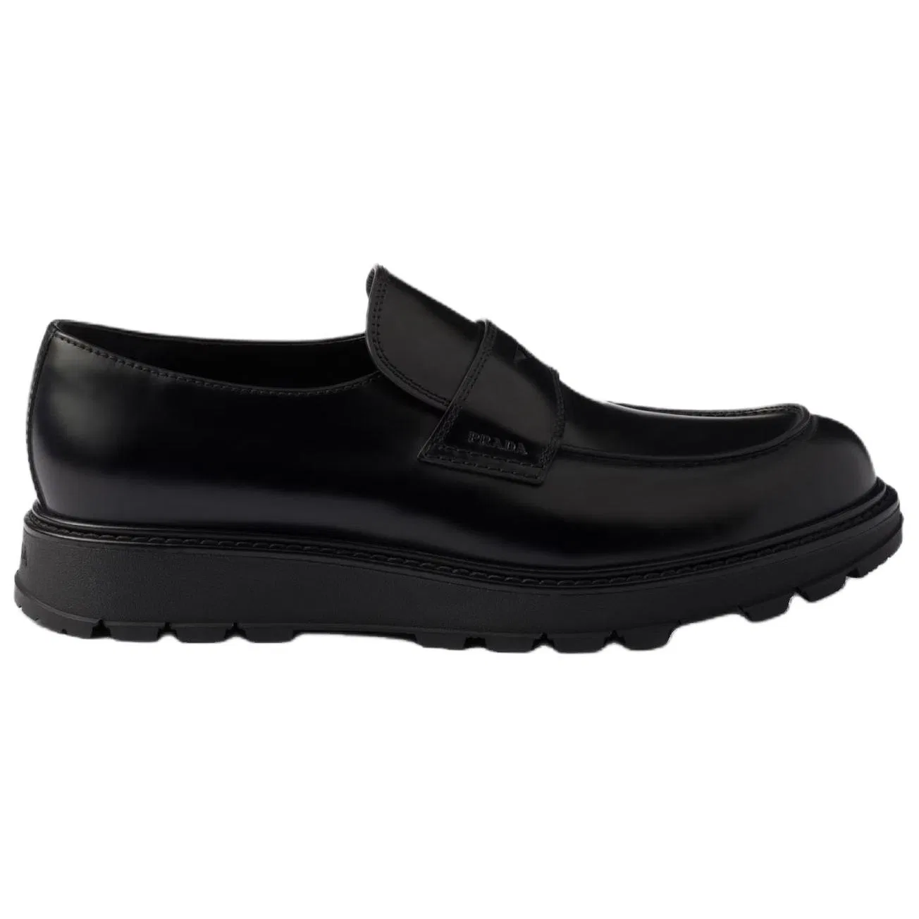 Мужские лоферы PRADA Black — фото 3