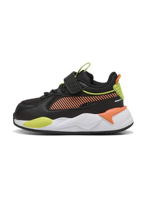 Кроссовки детская обувь Puma, Black-Orange Glo