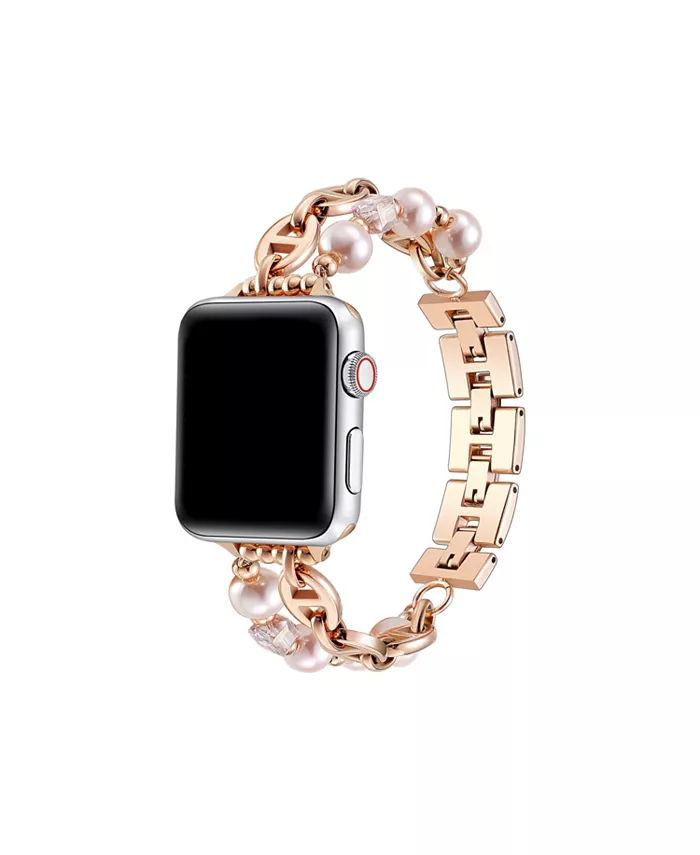 

Ремешок Luna Faux Pearl для Apple Watch 40,41,42 мм Posh Tech, золотой
