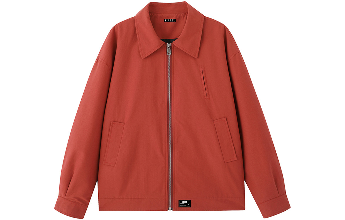 

Куртка Unisex Lapel Moderate ZIAREL, red[removable logo]