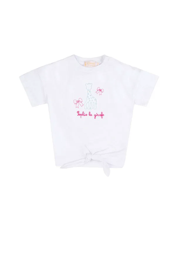 Футболка унисекс с принтом Sophie La Girafe, Bright White