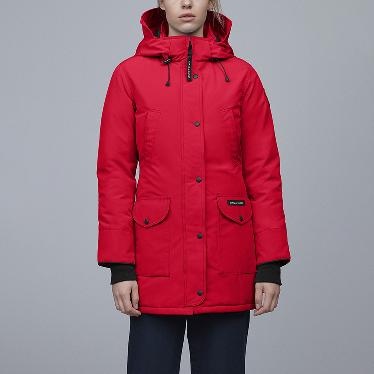 Женская парка Trillium Heritage классического кроя красная Canada Goose — фото 4