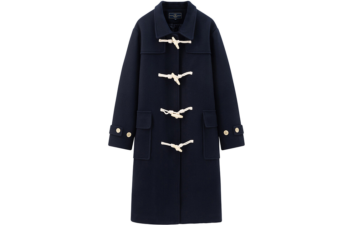 

The Years Of Eastern Whales Пальто унисекс Tokyo Season, Розовое пальто с роговыми пуговицами и лацканами