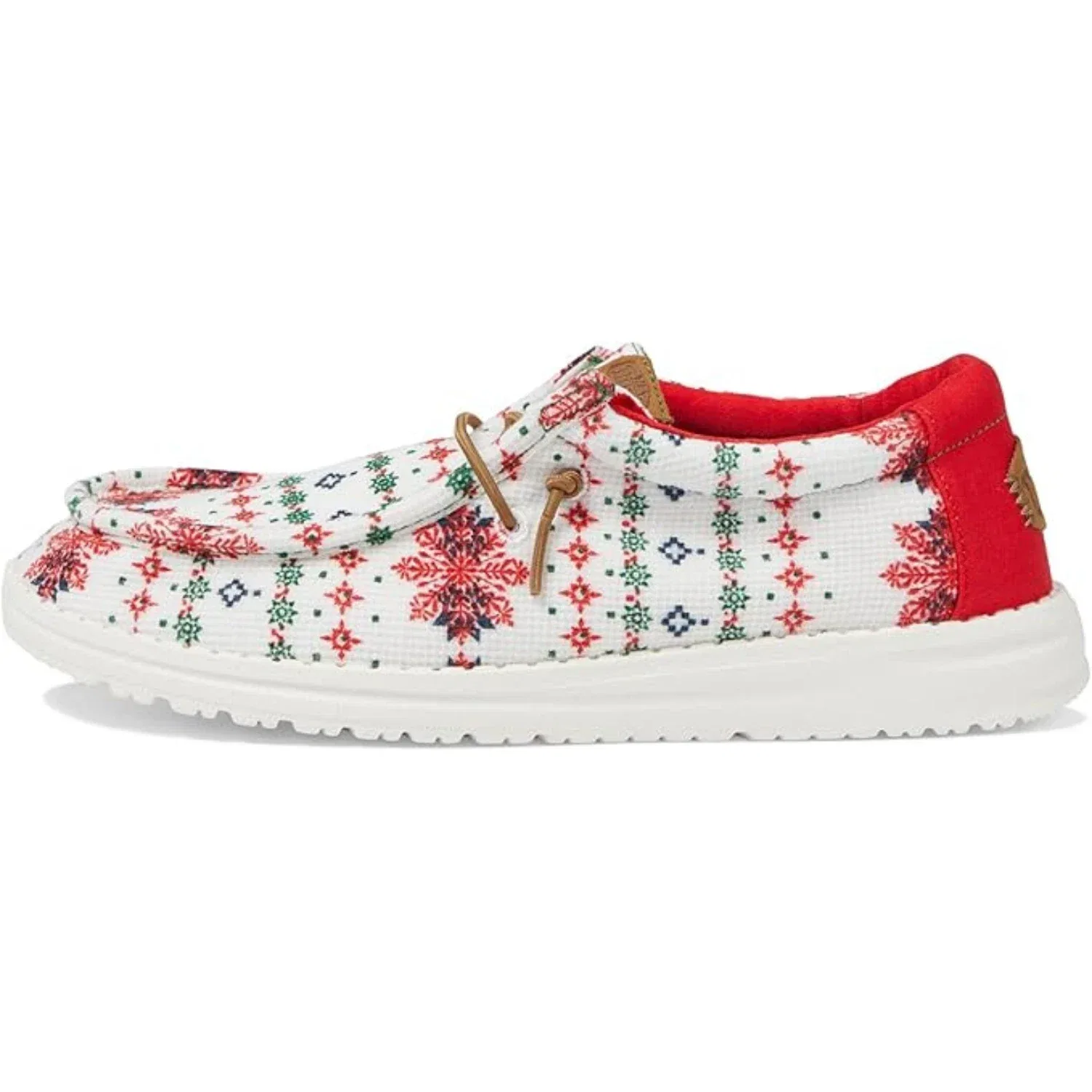 Youth Hey Dude Wally Ugly Sweater White Multi Slip On Casual Shoes ZOGG586 — фото 2