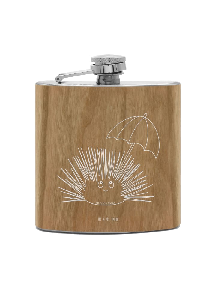 

Mr. & Mrs. Panda Фляжка Flachmann Outdoor Fuchs Sänger mit Spruch in Braun