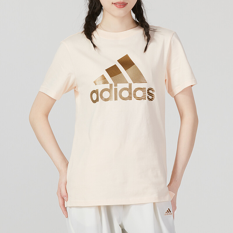 Футболка женская Orange Powder Adidas — фото 3