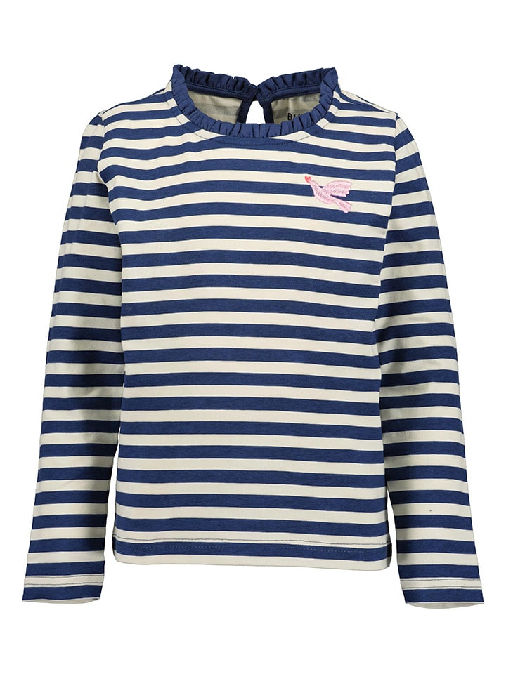 

Blue Seven Футболка с длинными рукавами темно-синего/кремового цвета