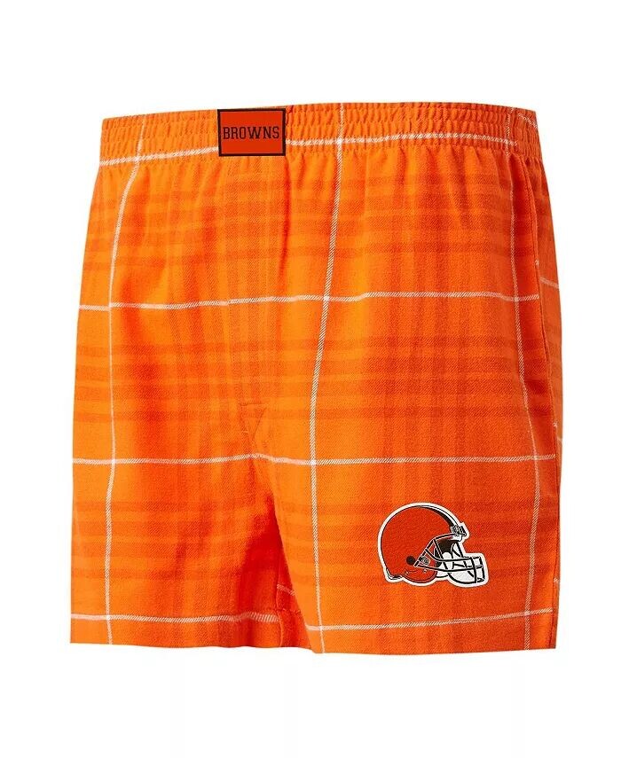 

Мужские оранжево-белые фланелевые боксеры Cleveland Browns Concord Concepts Sport, оранжевый