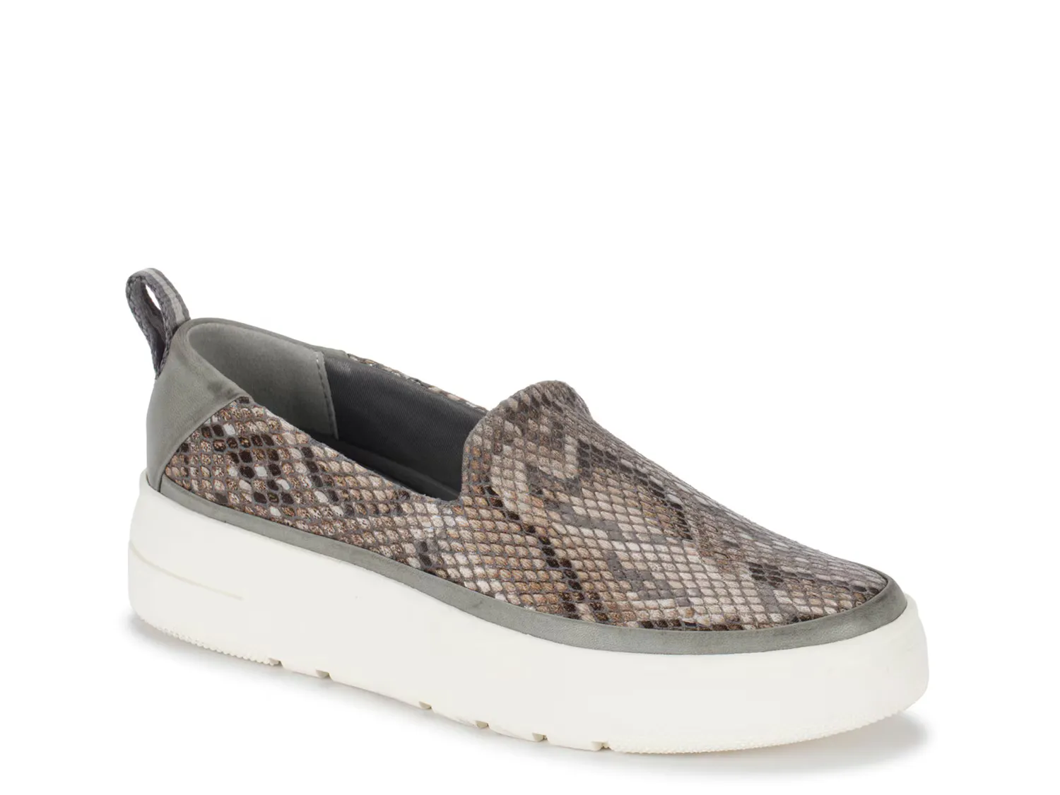

Кроссовки Nevin Platform Slip-On Baretraps, цвет taupe_greysnakeprint