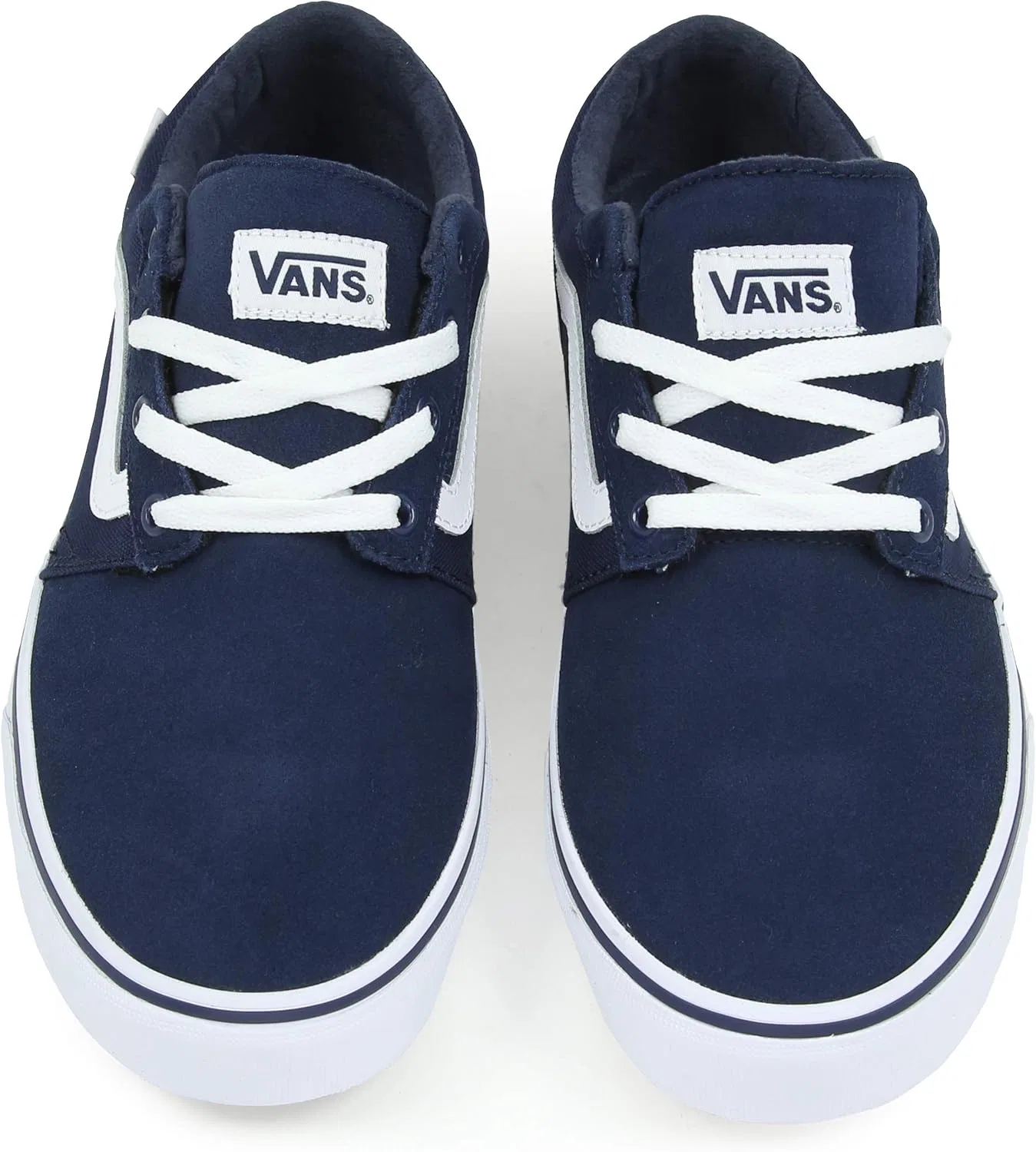 Мужские кроссовки Vans Chapman Stripe, Blue Suede Canvas — фото 3