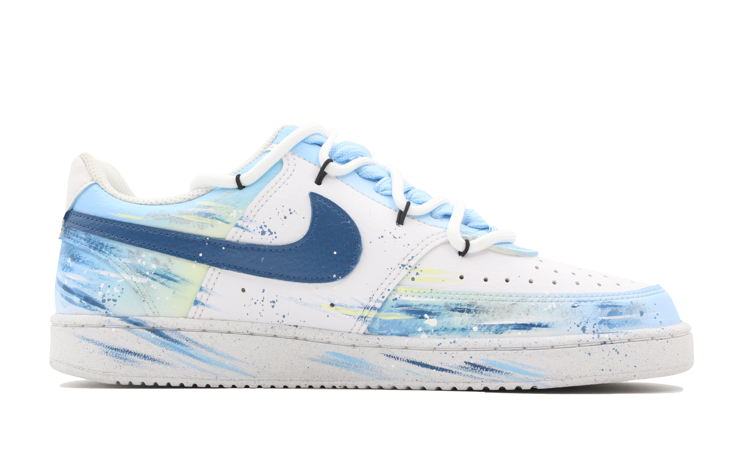 Nike Court Vision 1 Skateboard Shoes Unisex Low top Sky Blue — фото 3