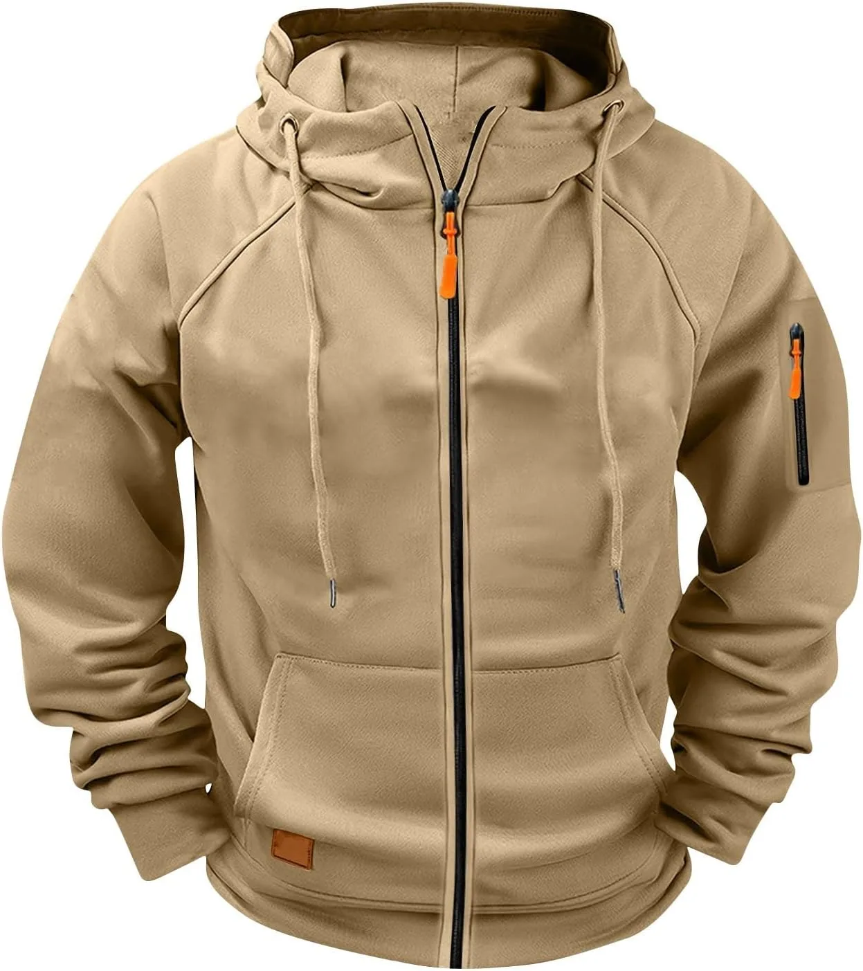 

Толстовка с капюшоном Big and Tall для мужчин, zip-up Likthione