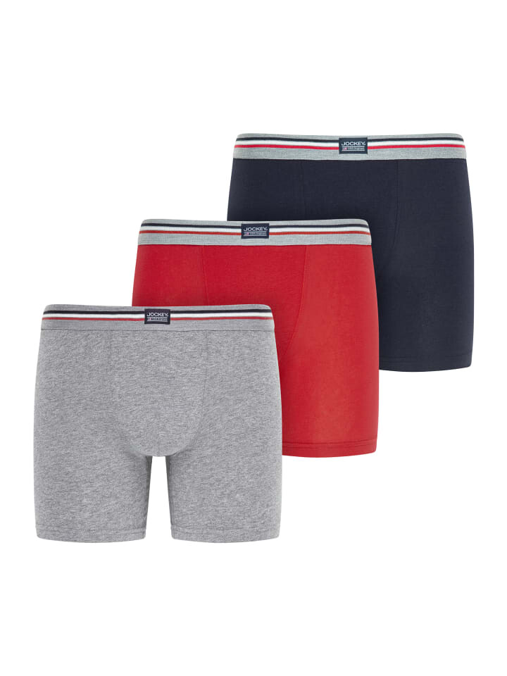 

Трусы боксеры Jockey Boxershorts Cotton Stretch 3 Stück, красочный