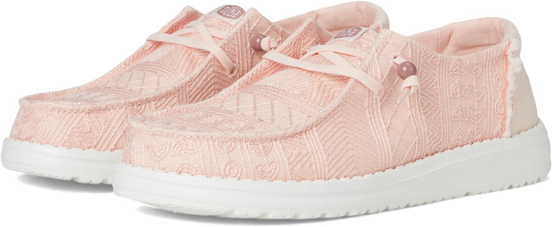 Лоферы Hey Dude Wendy Crochet Lace, цвет Pale Pink