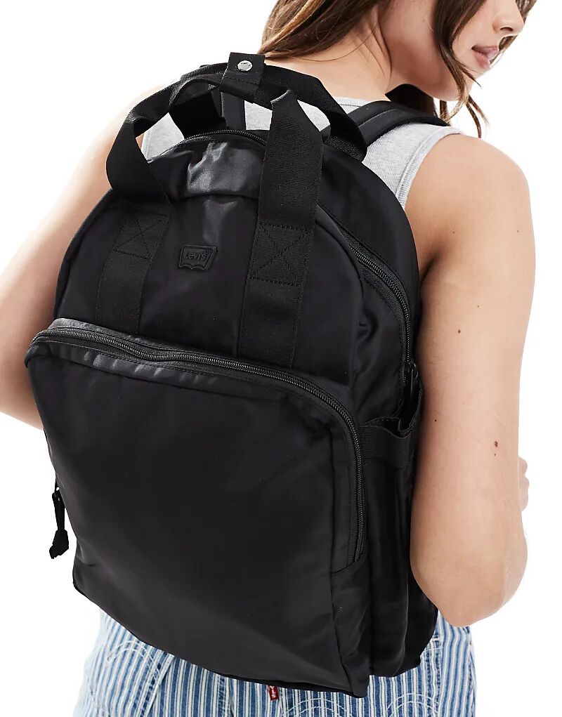 

Нейлоновый рюкзак Levi's L-Pack черного цвета