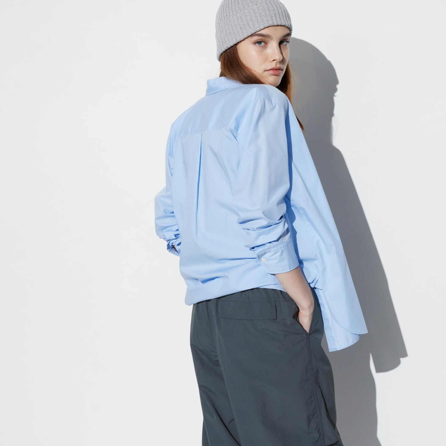 Брюки UNIQLO с защитой от ультрафиолета, серый — фото 3