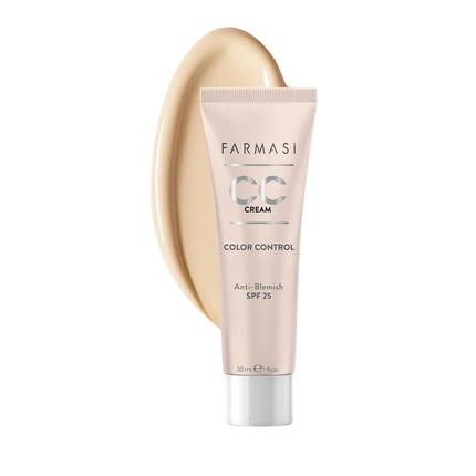 

Крем CC Color Control Cream с натуральным и безупречным финишем, обогащенная формула Farmasi