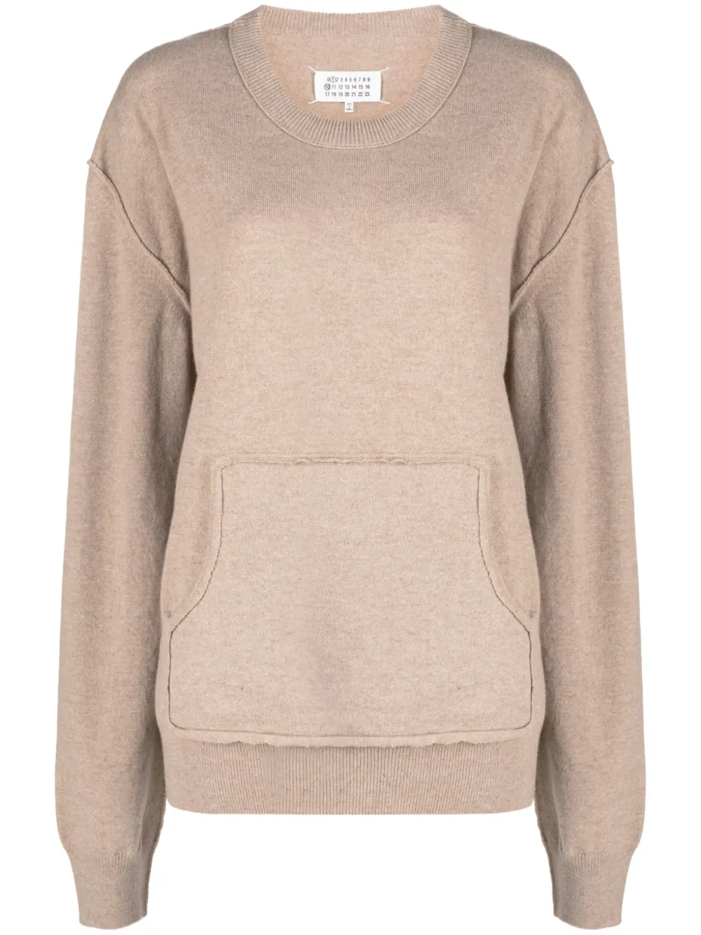 

Джемпер из смесовой шерсти MAISON MARGIELA, коричневый