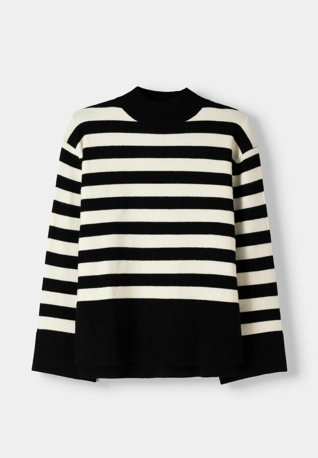 

Джемпер HIGH NECK Bershka, черный