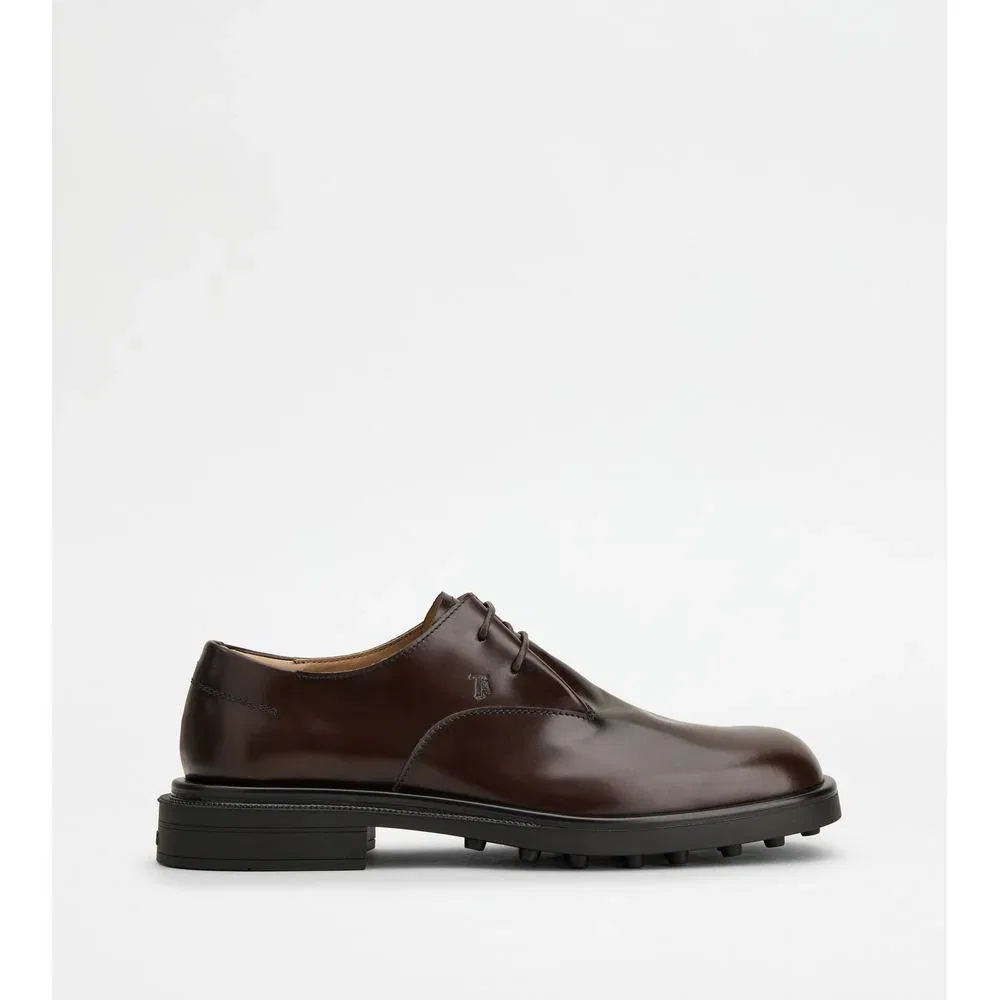 Tod's Lace-ups in Leather, коричневый
