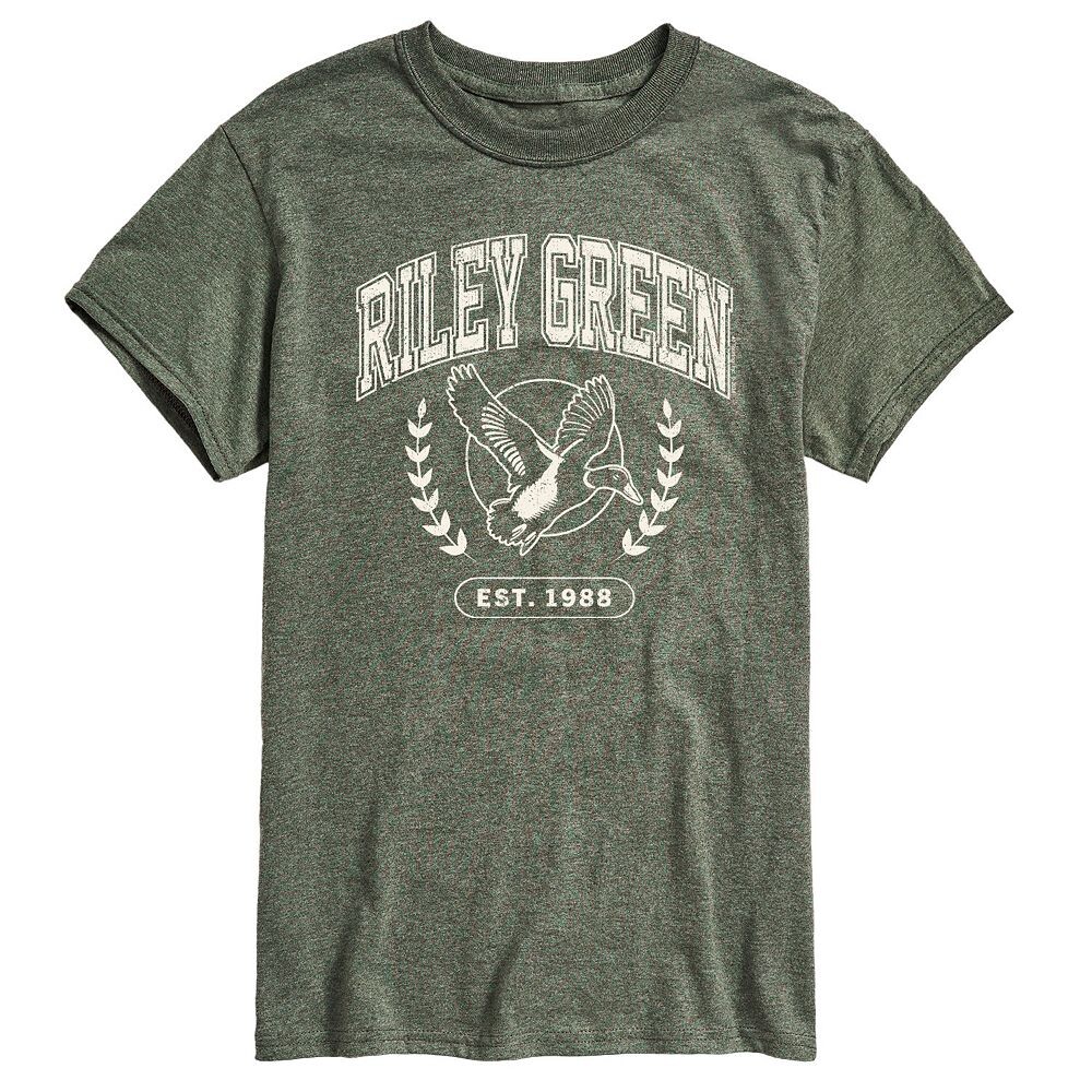 

Мужская футболка с графическим рисунком Riley Green Collegiate Licensed Character, цвет Heather Green